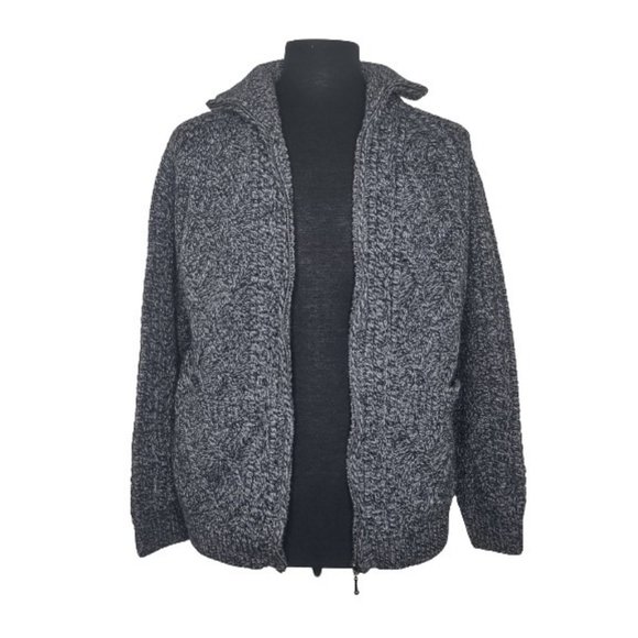 Standun Irish Wool Sweater Full Zip Cardigan - Picture 3 of 16